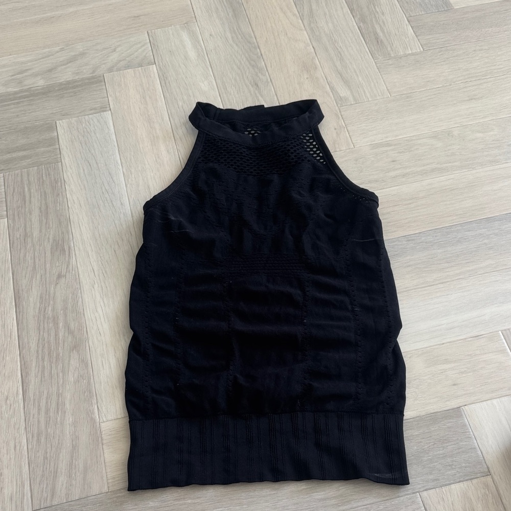 Athleta Black High-Neck Tank Top